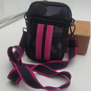 Stylish Black and Pink Women's Crossbody Bag By Paker & Hyde